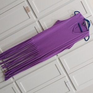 Love Purple V-Neck Tank Top